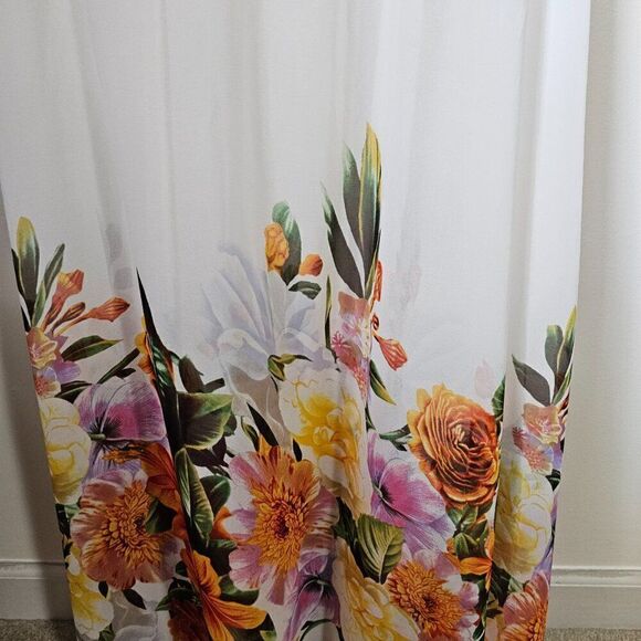 EUC LIKE NEW BISOU BISOU MICHELE BOHBOT FLORAL SLEEVELESS MAXI DRESS SIZE 10 / M - Picture 5 of 14